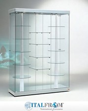 Vetrina Girevole Grande Espositore Showcaseleather girevole Luci 143x53x200h