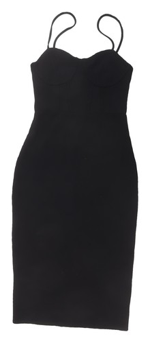 Vestito donna nero midi - h&m,