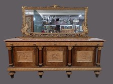 CREDENZA STILE IMPERO EPOCA 900 CON MARMO ROSA