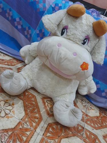 Peluche mucca gigante vintage - peluche,