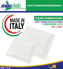 Piatti Biodegradabili Quadrati
