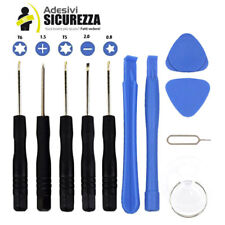 Kit 11 attrezzi riparazione universale per smartphone e cellulari iPhone Samsung
