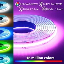 Striscia LED COB 5-20 m 24 V RGBW RGBCCT striscia dimmerabile luce no punti luce