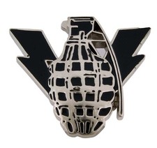 Fibbia cintura granata US