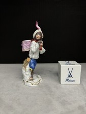 Meissen Porcelain Figurine, monkey orchestra TIMBAL CARRIER 90C300-60003-1