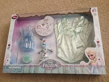 Set guanti invernali Disney Store FROZEN QUEEN ELSA Olaf ghiaccio neve rari vhtf magici