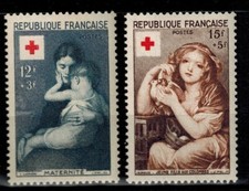 Francobollo Francia Croce