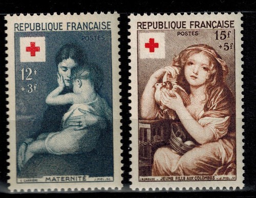 Francobollo francia croce - francobollo,