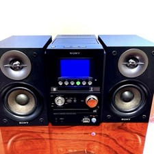 Sony Cmt-M35Wm Mini Impianto Stereo Hi-Fi Nero Lettore Md Radio Lettore CD Casa