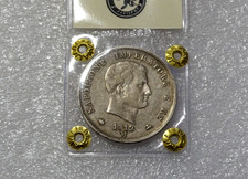 5 LIRE 1812 ZECCA MILANO NAPOLEONE RE D'ITALIA PERIZIA CAVALIERE BB+