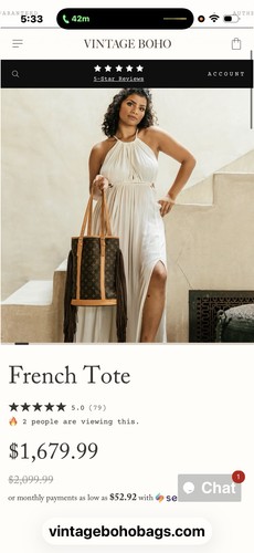 Borsa francese vintage boho - borsa,