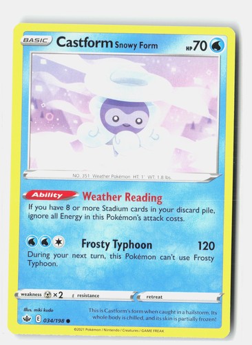 Castform snowy form common - castform,