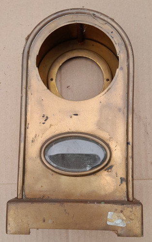 Brass clock case with - with, nice