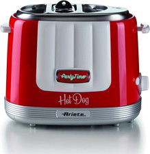 206 Hot Dog Maker Party Time, Macchina per Hot Dog Con 4 Spazi Di Cottura, 5 Liv
