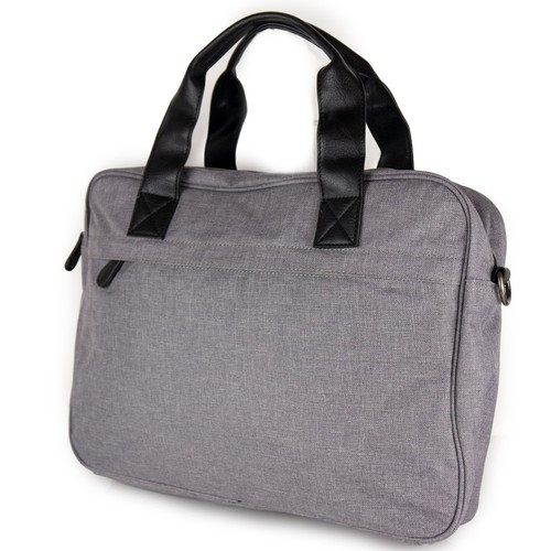 Borsa computer grigia porta