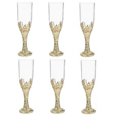  6 calici a calice: bicchieri da vino in plastica - calici da bere vintage per