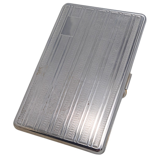 Vintage chrome cigarette case - vintage,