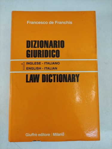 Dizionario giuridico inglese - dizionario,
