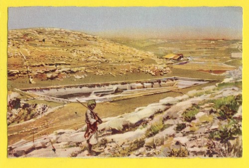 Old postcard illustration