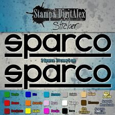 2 SPARCO adesivi vinile (prespaziato)