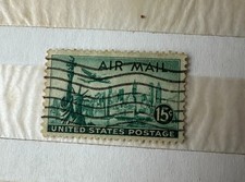 Francobollo USA 1947 "Air Mail Statue Of Liberty 15 Cents US"