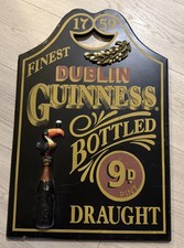 Vintage Wooden GUINNESS Sign