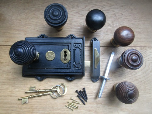 Set pomello bordo porta legno - pomello,