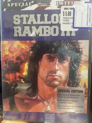 Rambo iii dvd - rambo, (dvd,