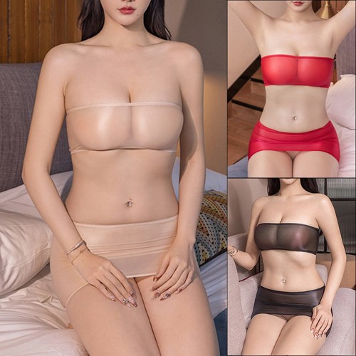 Set lingerie trasparente - set,