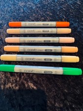 Lotto 6 Marcatori Copic Ciao - usati una o due volte - vedi colori sotto