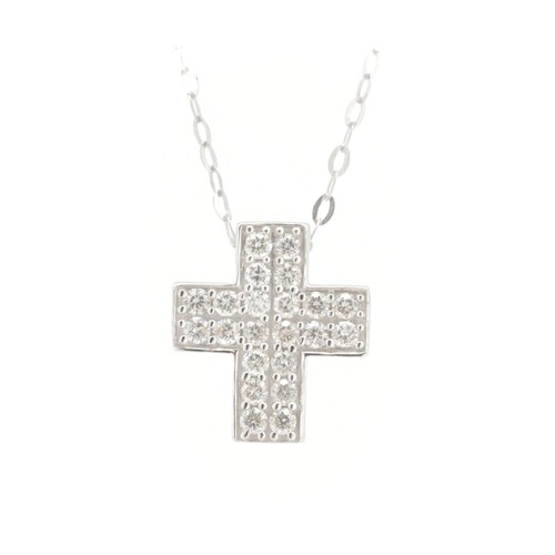 Collana croce diamanti gstv - di,
