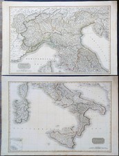 coppia stampe antiche Italia