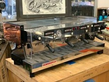 LA MARZOCCO LINEA CLASSIC 4 GRUPPI PIANO RAME MACCHINA CAFFÈ ESPRESSO...