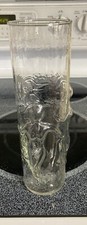 Vintage Libbey La Femme Embossed Nude Naked Lady 8 3/4 Tall Glass Tumbler