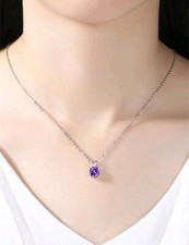 Collana Cubic Zirconia Viola