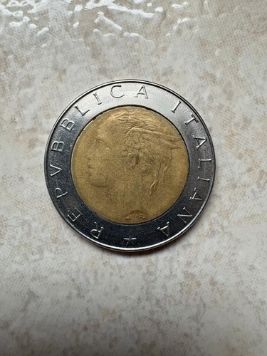 Moneta 500 lire italiana - da,