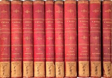 LES MISERABLES -  VICTOR HUGO - PRIMA EDIZIONE FRANCESE 1862 10 VOL. COMPLETA
