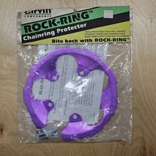 Girvin Rock Ring Protezione Catena 3DV Viola NOS 94BCD RR120V Vintage anni 90 MTB