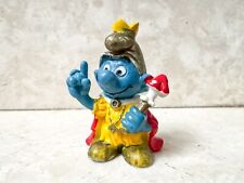 Puffo 20046 Emperor Imperatore Re Smurf Peyo Schleich Vintage