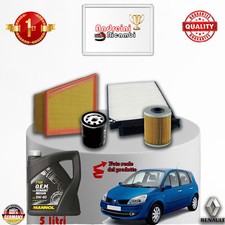KIT TAGLIANDO FILTRI + OLIO RENAULT SCENIC II 1.9 dCi 96KW 130CV DAL 2007 ->