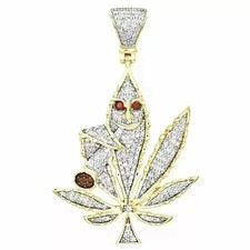 Ciondolo uomo foglia di