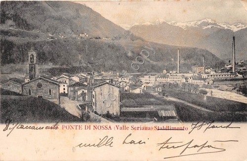 Cartolina ponte nossa val - nossa,