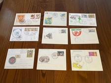 Italia Repubblica 17 Pezzi: Buste FDC e Cartoline Postali Ufficiali 1970 ÷ 1990