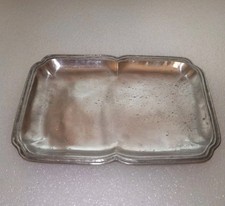 Antico Vassoio In Peltro Firmato Gio-Pewter LEGGI DESCRIZIONE