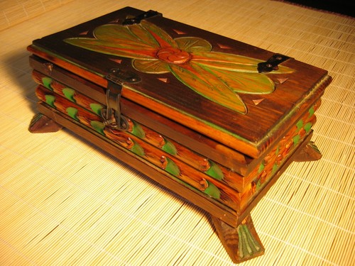 Cofanetto legno massiccio - in,