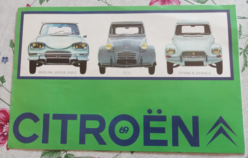 Citroen ancien depliant - ancien,
