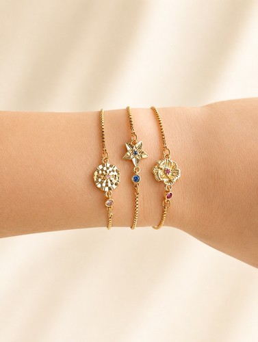 Delicato bracciale fiore - delicato,