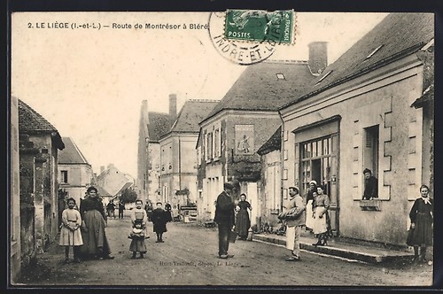 Cpa liège route de - le, liège,
