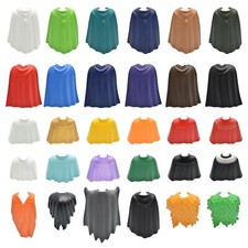Playmobil mantello mantello mantello mantello veste rivestimento pelerina poncho vestaglia