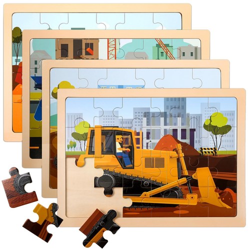 Puzzle veicoli legno per - puzzle,